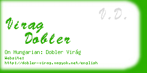 virag dobler business card